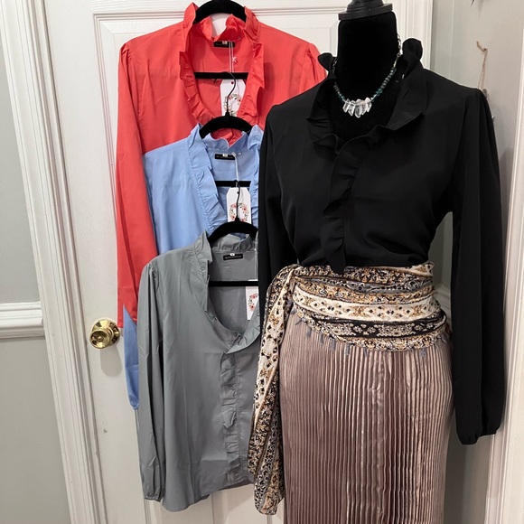 Ruffled or Printed Blouse - Picture 3 of 5